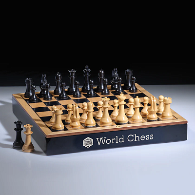 Tabla de șah World Chess cu sertar detașabil